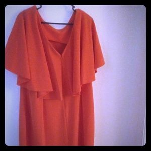 Orange size 16W dress